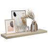 vidaXL Raft de perete suspendat, stejar, 90x23,5x3,8 cm, MDF