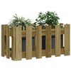 vidaXL Jardinieră grădină design gard 60x30x30cm lemn de pin impregnat
