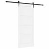 vidaXL Ușă glisantă ORKDAL 86 x 198,5 cm Lemn prelucrat Alb și negru