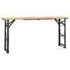 vidaXL Masă pliabilă pentru bere 170x50x75/105 cm, lemn masiv de brad