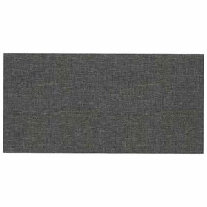 vidaXL Tăblie de Pat pentru Perete 12 buc. 30 x 15 cm Gri &icirc;nchis