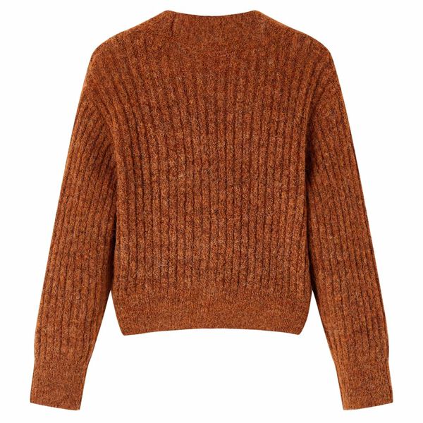 Cardigan tricotat pentru copii, coniac, 140