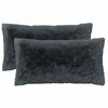 vidaXL Husă pentru pernă 2 buc. HEERLEN Antracit 40 x 80 cm Fleece PV