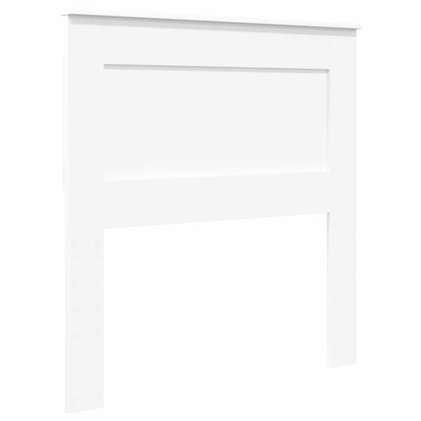 vidaXL Tăblie cap cu headboard Alb 100 cm Lemn compozit