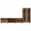 vidaXL Set comodă TV cu sertar cu raft FLORIN Lemn vechi Lemn compozit