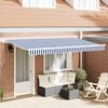 vidaXL Cortina Retractabilă albastru 400 x 200 cm țesătură