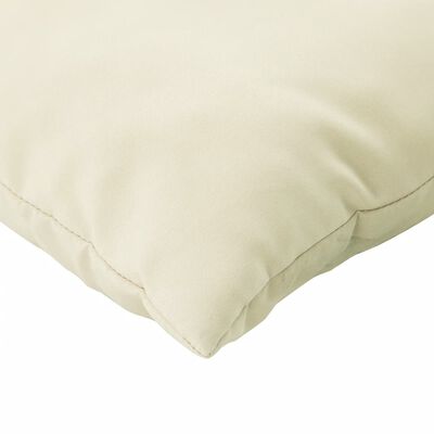 vidaXL Perne de canapea din paleți, 2 buc., alb crem, material textil