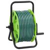 vidaXL Tambur pentru furtun autonom, verde, cu furtun PVC de 20 m