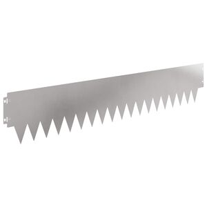 vidaXL Margine pentru gazon 20 pcs 103 x 20 cm metal Argintiu