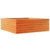 vidaXL Jardinieră de grădină, maro ceruit, 70x70x23 cm, lemn masiv pin