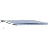 vidaXL Marchiză retractabilă manuală cu led-uri 4 x 2 m