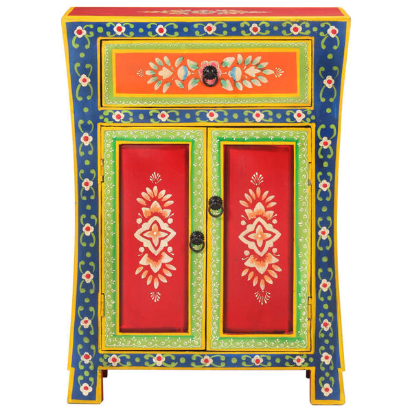 vidaXL Servantă pictată manual, 53x30x74 cm, lemn masiv de mango