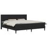 vidaXL Cadru de pat cu saltea cu headboard Negru 180 x 200 cm Catifea
