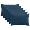 vidaXL Husă pentru pernă 6 buc. ALMELO Albastru marin 40 x 60 cm cord