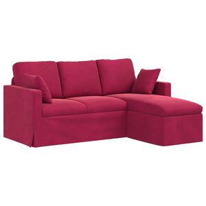 vidaXL Canapea Roșu Vin 178 x 134 x 80 cm Catifea