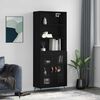vidaXL Dulap &icirc;nalt, negru, 69,5x34x180 cm, lemn compozit