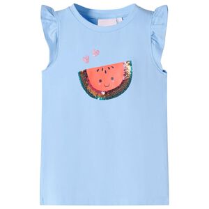 Tricou pentru copii cu m&acirc;neci scurte, albastru deschis, 104