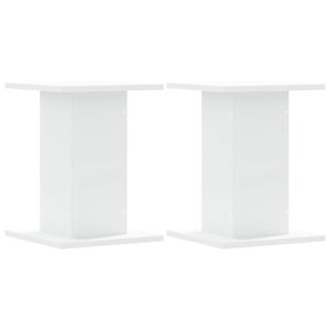 vidaXL Suporturi de plante, 2 buc., alb, 30x30x40 cm, lemn prelucrat