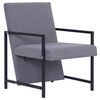 vidaXL Fotoliu, gri deschis, material textil