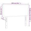 vidaXL Tăblie de pat cu LED, roz, 90x5x78/88 cm, catifea
