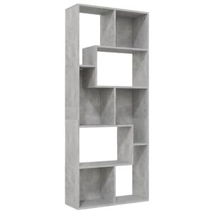 vidaXL Bibliotecă, gri beton, 67x24x161 cm, lemn prelucrat