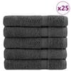 vidaXL Prosoape premium, SOLUND 25 buc Antracit 80x200cm 600gsm