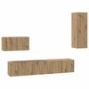 vidaXL Dulap pentru TV pe Perete 4 pcs Stejar Artizanal Lemn compozit