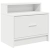 vidaXL Noptiera cu sertar alb 51x31x47 cm