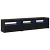 vidaXL Cabinet TV 2 buc. Stejar Negru Lemn prelucrat