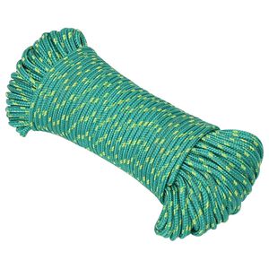 vidaXL Fr&acirc;nghie utilitară multifuncțională 3 mm 100 m Verde PP