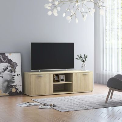 vidaXL Comodă TV, stejar Sonoma, 120 x 34 x 37 cm, PAL