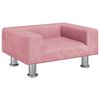 vidaXL Canapea pentru copii, roz, 50x40x26,5 cm, catifea