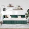 vidaXL Cadru de pat colțar cu saltea cu headboard 2 pcs Verde Catifea