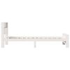 vidaXL Cadru de pat cu headboard Alb 90 x 190 cm Lemn compozit
