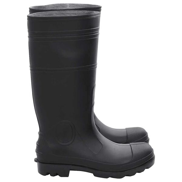vidaXL Cizme de ploaie, negru, PVC, mărime 43