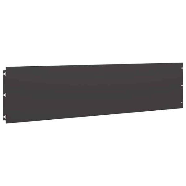 vidaXL Borduri de gazon 20 buc Negru 25x103 cm Oțel laminat la rece