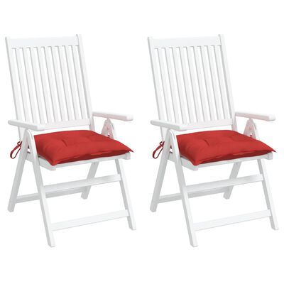 vidaXL Perne de scaun, 2 buc., roșu, 50x50x7 cm, textil oxford