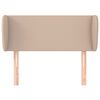 vidaXL Tăblie pat cu aripioare cappuccino 83x23x78/88 cm piele eco