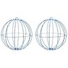 vidaXL Bola 2 buc. Alb rece 40 x 40 x 42 cm Metal 192 LED-uri