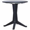 vidaXL Masă de grădină, antracit, 70 cm, plastic