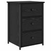 vidaXL Dulap de noapte cu sertar Stejar Negru 40 x 36 x 60 cm