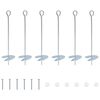 vidaXL Ancoră de Păm&acirc;nt 6 buc. &Oslash;10 x 40 cm Metal Galvanizat Argintiu