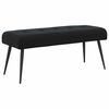 vidaXL Bancă cu butoane capitonate Negru 110 x 40 x 46 cm Catifea