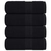 vidaXL Prosoape de baie, FROGN, 4 buc., negru, 30x30 cm, 360 g/m&sup2;