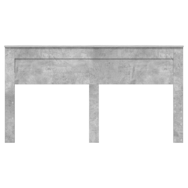 vidaXL Tăblie cap Gri din beton 200 cm Lemn compozit