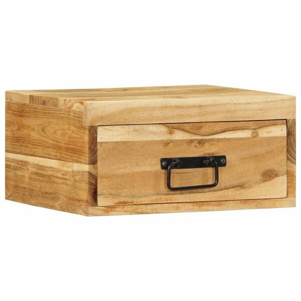 vidaXL Noptiere de perete, 2 buc., lemn masiv de acacia