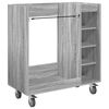 vidaXL Dulap Golf cu roata Simplu Gri Sonoma 90 x 45 x 98 cm