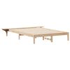 vidaXL Cadru de pat cu mese laterale natural 160 x 220 cm