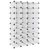 vidaXL Suport de pantofi, transparent, 93x36,5x140 cm, PP