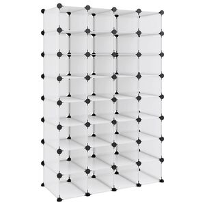 vidaXL Suport de pantofi, transparent, 93x36,5x140 cm, PP